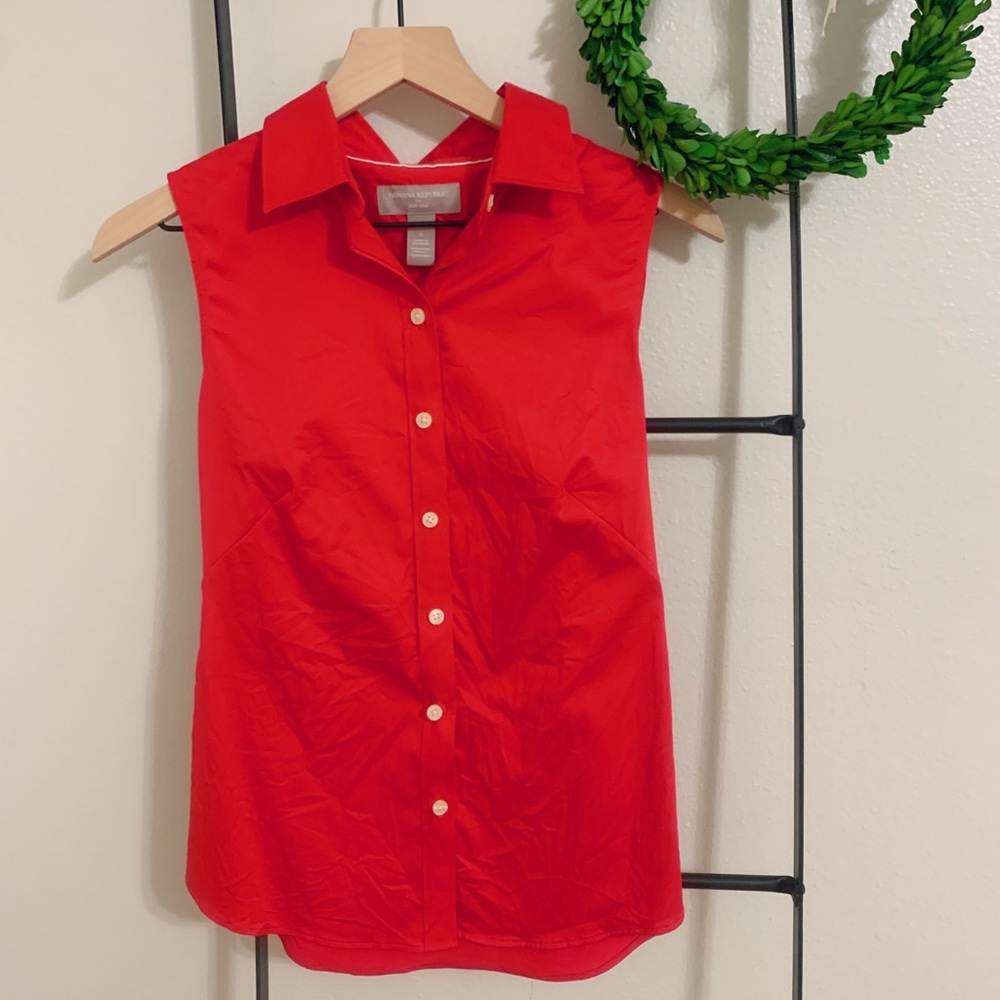 🌿 banana republic button down top